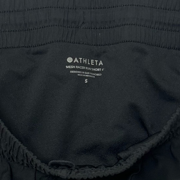 Athleta Momentum Racer Run Shorts S Black 4" Activewear Summer Wardrobe Staple - Picture 7 of 11